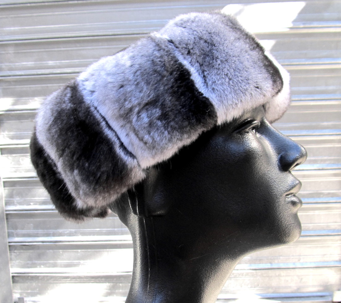 New Natural Chinchilla Headband - Madison Avenue Furs & Henry Cowit, Inc.