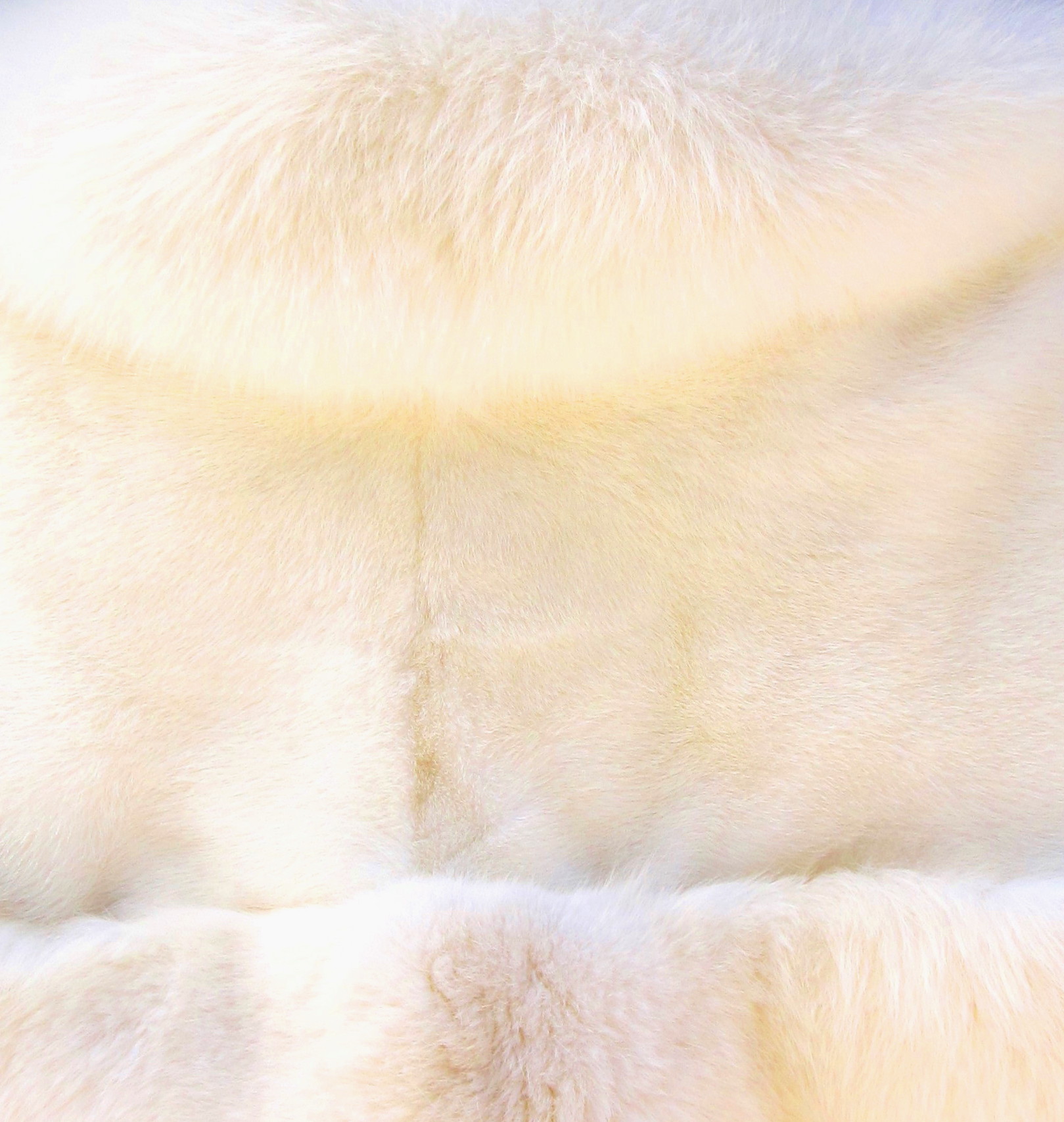 Creamy White Mink & Fox Stole ( For rental only)