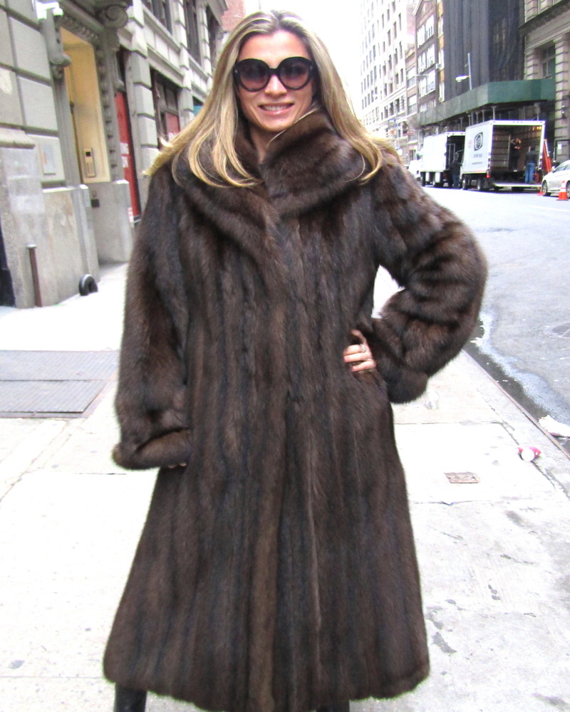 ***JUST REDUCED*** Barguzin Russian Sable Pre-Owned Coat (size: 8 ...