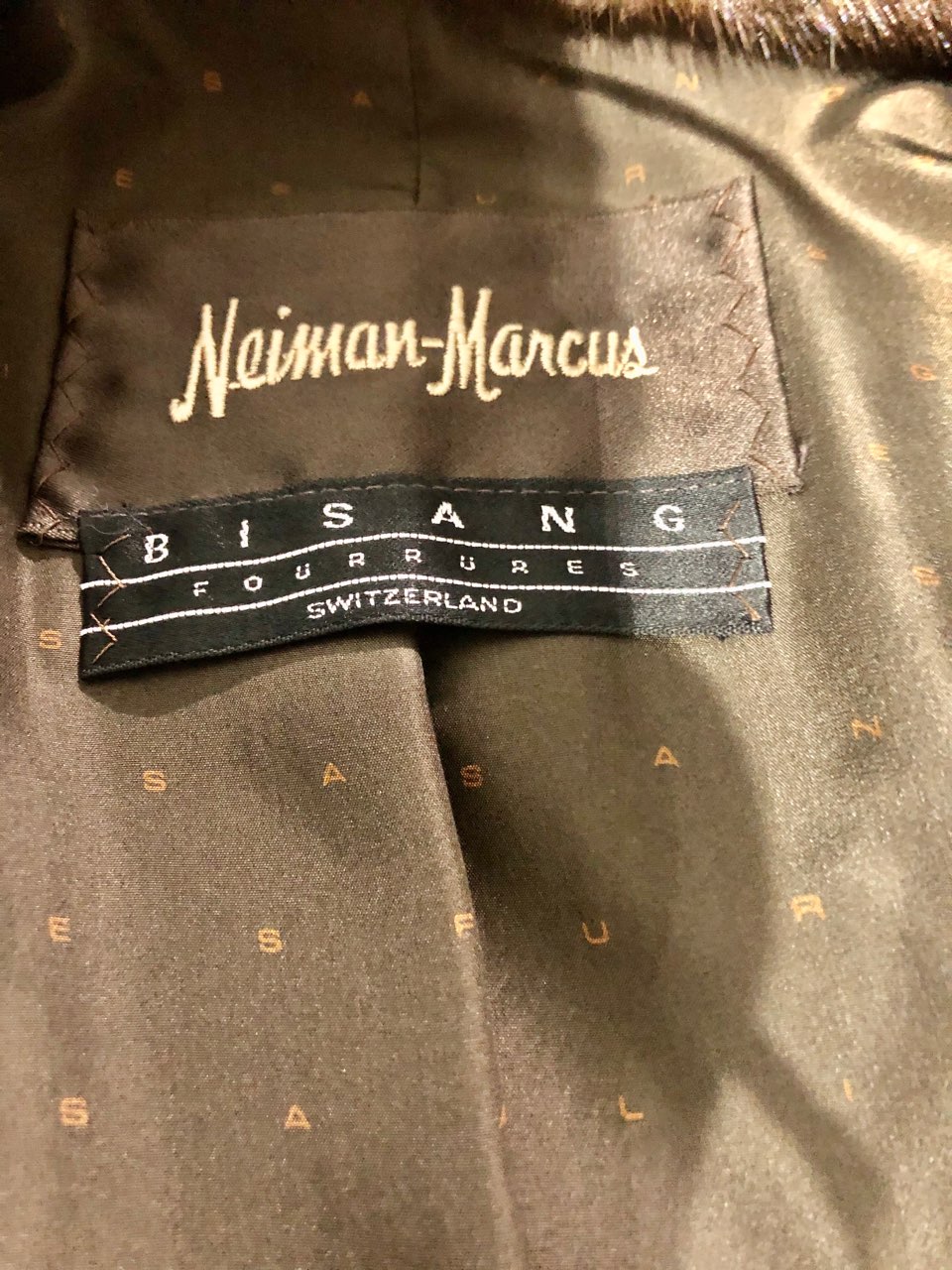 Bisang Designed Natural Mahogany Mink Coat ( XXL) - Madison Avenue Furs ...