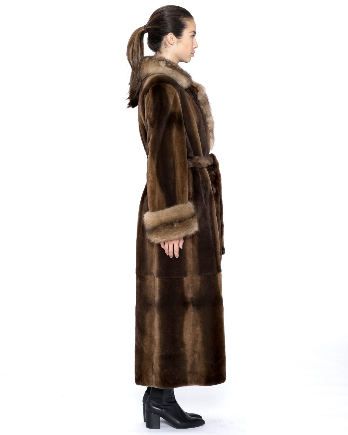 Fendi Designed Pre-Owned Wild Type Mink Directional Coat (size: 12 - 14) -  Madison Avenue Furs & Henry Cowit, Inc.
