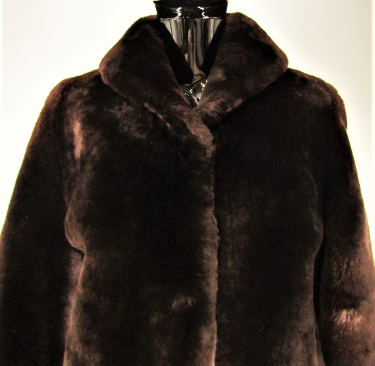 Vintage mouton lamb fur on sale coat