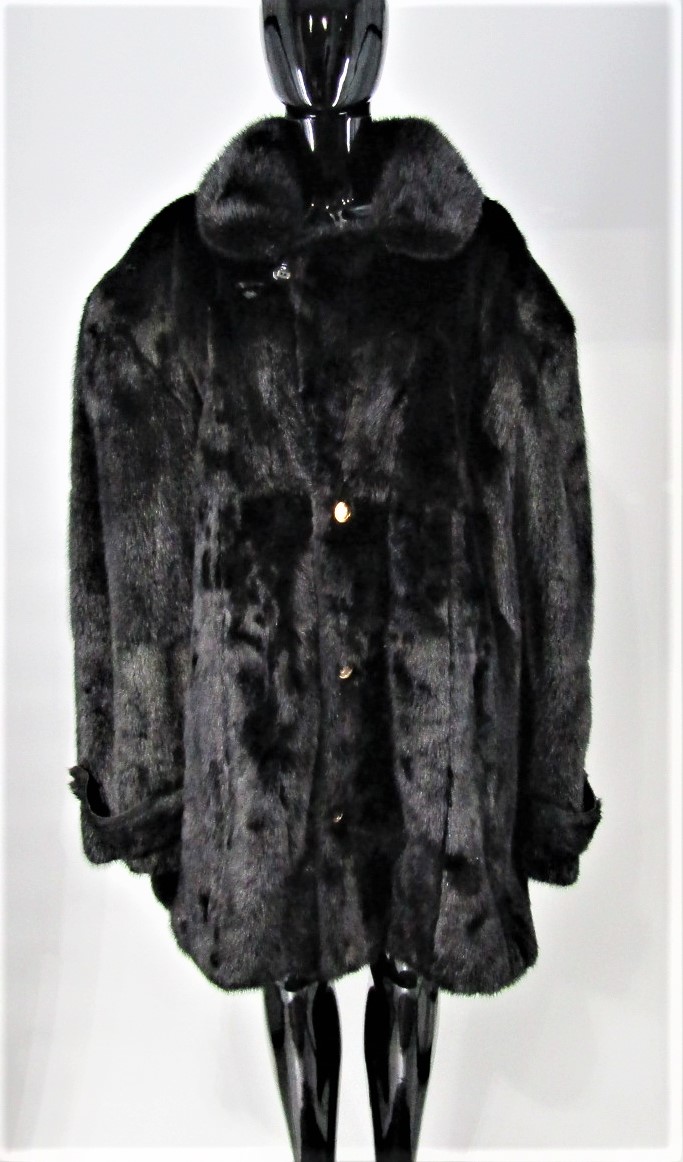 Pre-Owned Black Mink Men's Car Coat (Size: 50-52) - Madison Avenue Furs ...